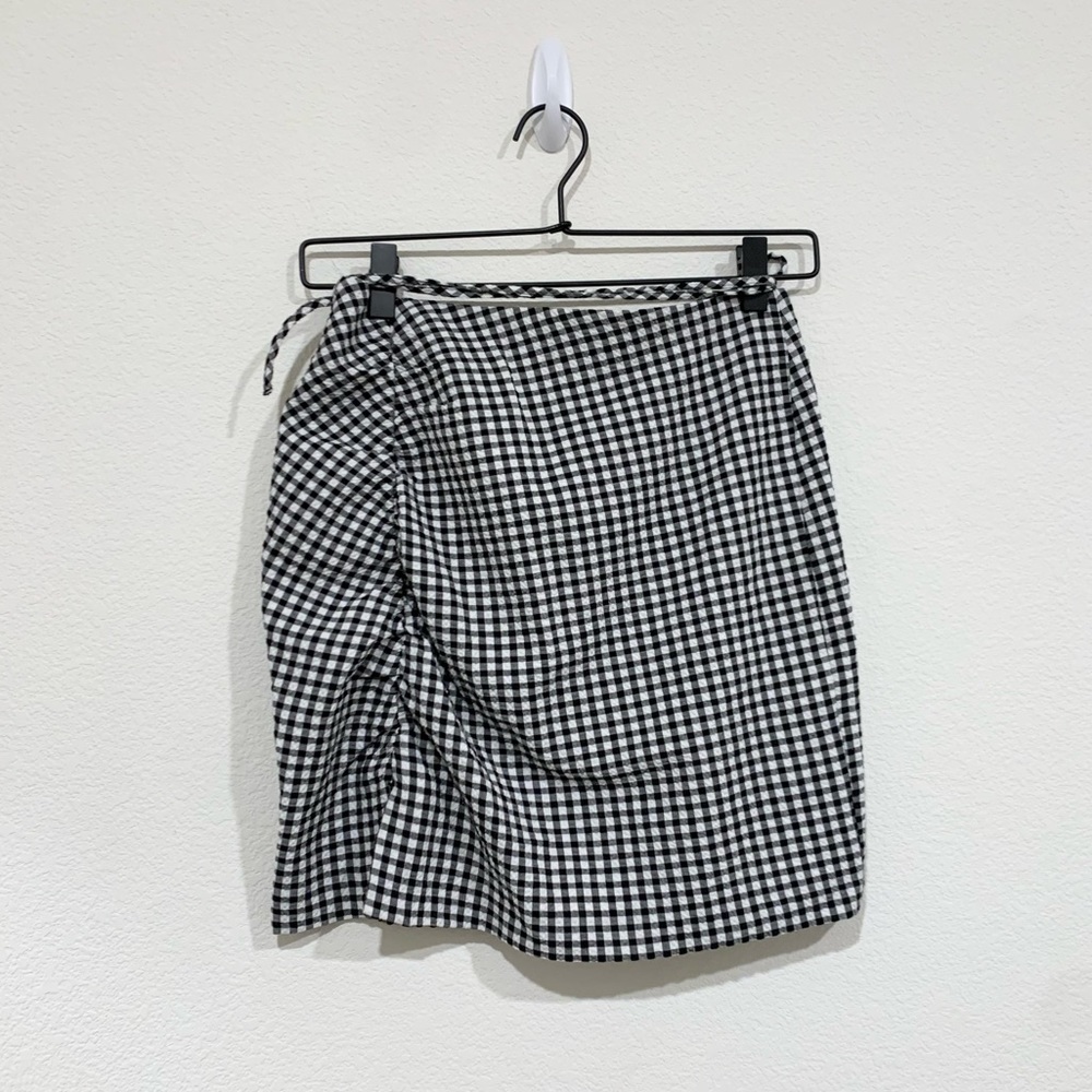 Zara Gingham Mini Skirt